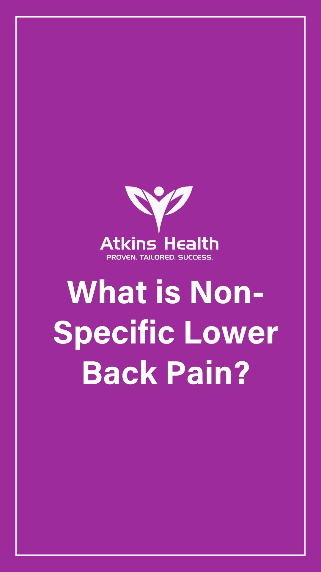 What-is-Non-Specific-Lower-Back-Pain?